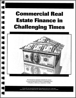 Commercial Real Estate Finance